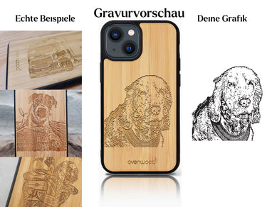INDIVIDUELL iPhone 13 Mini Bambus-Kunststoff